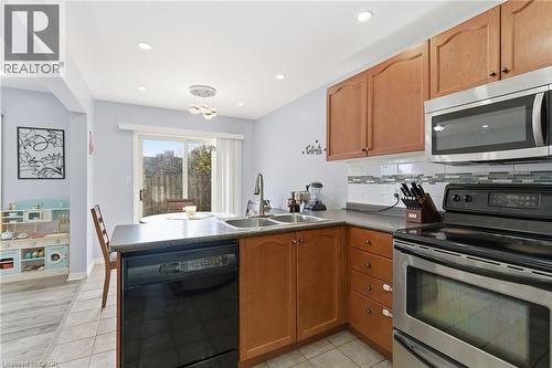 2 Racalmuto Street, Hamilton, ON - Indoor Photo Showing Kitchen With Double Sink