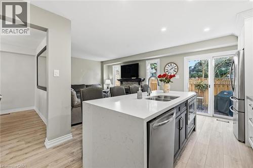 5255 Lakeshore Road Unit# 38, Burlington, ON - Indoor Photo Showing Kitchen With Double Sink