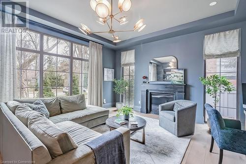 3093 Princess Boulevard, Burlington, ON - Indoor Photo Showing Living Room With Fireplace