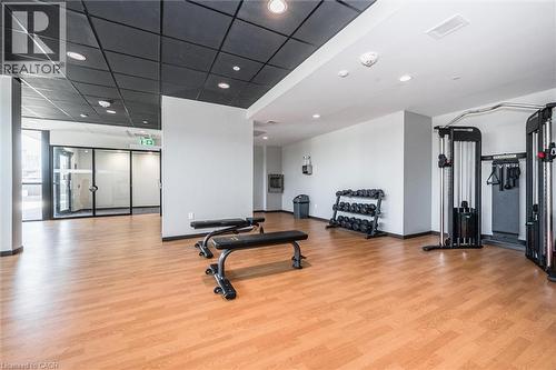 108 Garment Street Unit# 416, Kitchener, ON - Indoor Photo Showing Gym Room
