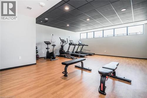 108 Garment Street Unit# 416, Kitchener, ON - Indoor Photo Showing Gym Room
