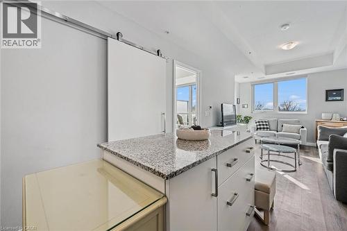 108 Garment Street Unit# 416, Kitchener, ON - Indoor Photo Showing Kitchen