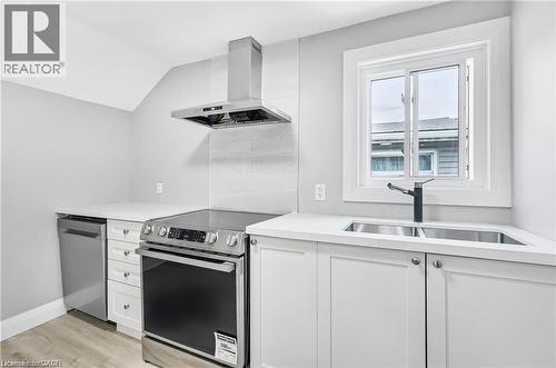 10 Comet Avenue Unit# 2, Hamilton, ON - Indoor Photo Showing Kitchen With Double Sink