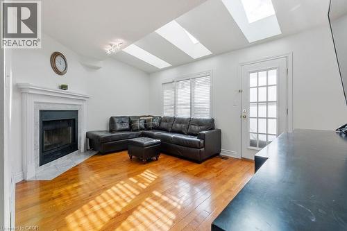 113 Greenshire Drive, Hamilton, ON - Indoor Photo Showing Living Room With Fireplace