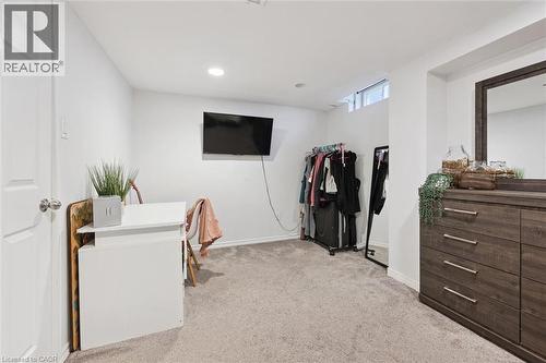 Office space featuring light carpet and recessed lighting - 11 Ingleside Drive, Kitchener, ON - Indoor