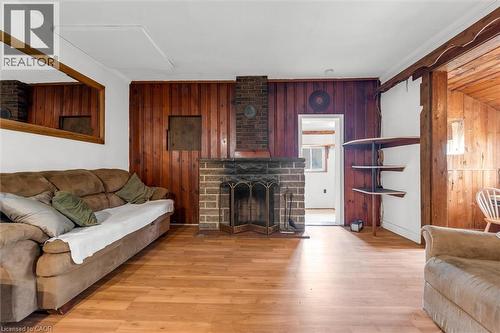 382 Beach Boulevard, Hamilton, ON - Indoor Photo Showing Living Room With Fireplace
