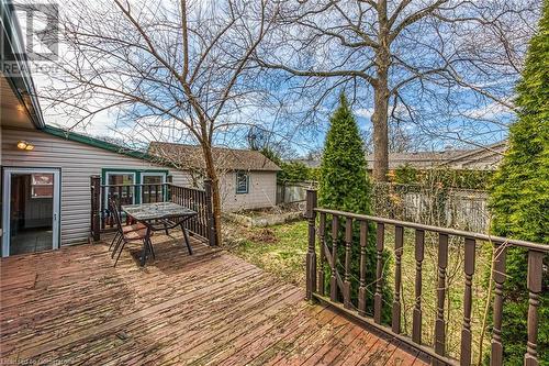 Wooden deck with outdoor dining space - 9 Gavin Drive, St. Catharines, ON - Outdoor