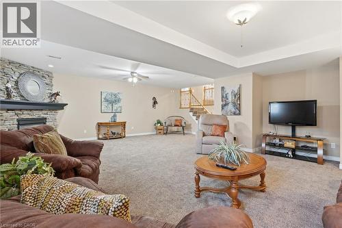 5 Briarwood Drive, St. Catharines, ON - Indoor Photo Showing Living Room With Fireplace
