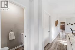 Powder room off living area - 