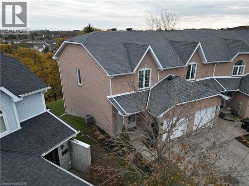Aerial front/side view of home - 511 Oakvale Drive Unit# 1, Waterloo, ON - Outdoor With Exterior