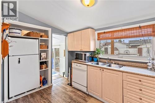 46 Adeline Avenue, Hamilton, ON - Indoor Photo Showing Kitchen With Double Sink