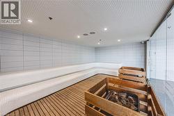 View of sauna / steam room with recessed lighting - 