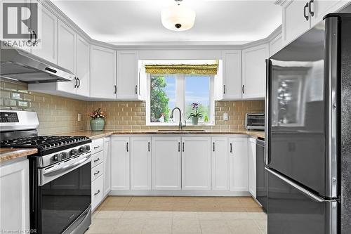 390 Mountain Road, Grimsby, ON - Indoor Photo Showing Kitchen With Stainless Steel Kitchen With Upgraded Kitchen