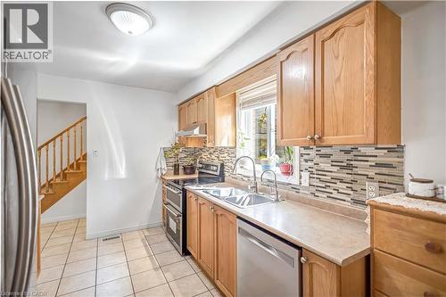 16 Jessica Street, Hamilton, ON - Indoor Photo Showing Kitchen With Double Sink