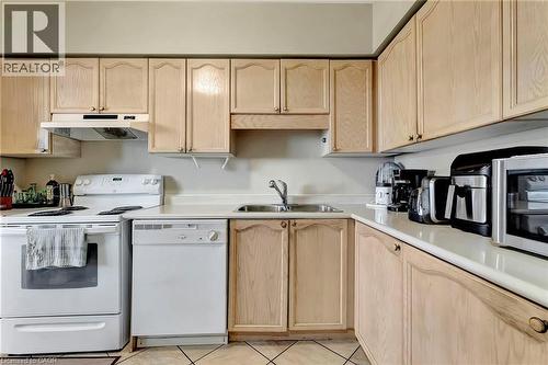 9 Bonheur Court Unit# 902, Brantford, ON - Indoor Photo Showing Kitchen With Double Sink