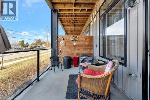 View of balcony - 85B Morrell Street Unit# 117, Brantford, ON - Outdoor With Balcony With Exterior
