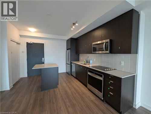 55 Duke Street W Unit# 2106, Kitchener, ON - Indoor Photo Showing Kitchen With Stainless Steel Kitchen