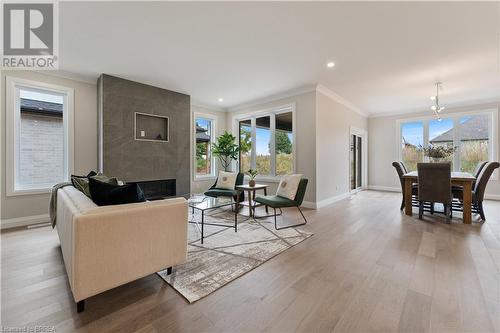 107 Judd Drive, Simcoe, ON - Indoor With Fireplace