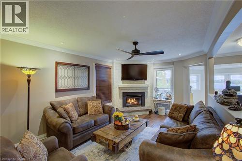109 Professor'S Lake Parkway, Brampton, ON - Indoor Photo Showing Living Room With Fireplace