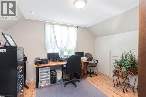 Second storey bedroom being used as an office - 199 Kimberly Drive, Hamilton, ON - Indoor Photo Showing Office