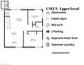 Upper unit rental. 2 bedroom - 1 bathroom. - 26 Terrace Hill Street, Brantford, ON  - Other 