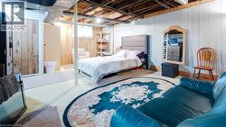 Bedroom with wooden walls - 