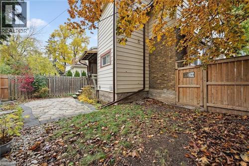 Fenced backyard with a patio area - 41 Rose Street, Kitchener, ON - Outdoor