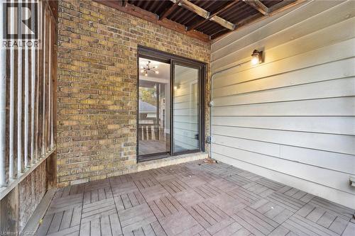 Wooden terrace featuring a patio area - 41 Rose Street, Kitchener, ON - Outdoor With Exterior