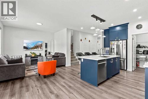 38 Seton Parade Se, Calgary, AB - Indoor Photo Showing Kitchen With Stainless Steel Kitchen