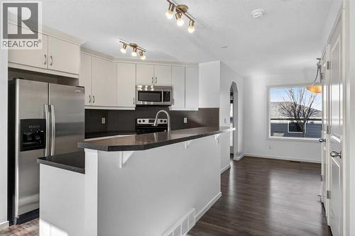 512 Evanston Drive Nw, Calgary, AB - Indoor Photo Showing Kitchen With Upgraded Kitchen