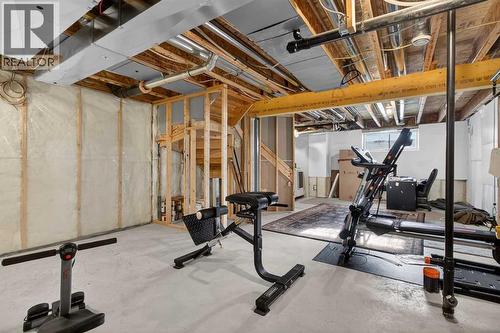 512 Evanston Drive Nw, Calgary, AB - Indoor Photo Showing Gym Room