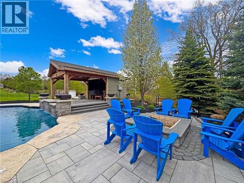 16 Westlake Boulevard, Brantford, ON - Outdoor With In Ground Pool With Deck Patio Veranda