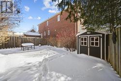 Shed, fenced, landscaped backyard. - 