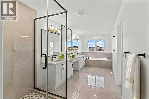 8 Ranchers Meadows, Okotoks, AB - Indoor Photo Showing Bathroom