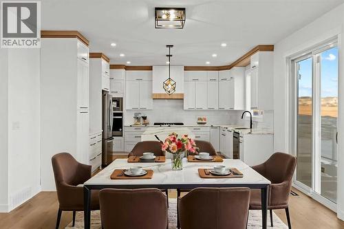 8 Ranchers Meadows, Okotoks, AB - Indoor Photo Showing Dining Room