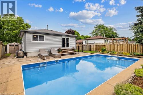 24 Queenslea Drive, Hamilton, ON - Outdoor With In Ground Pool With Deck Patio Veranda With Backyard