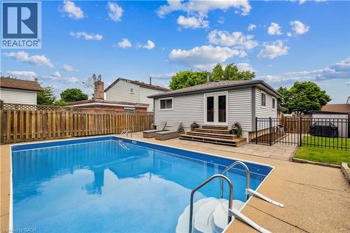 24 Queenslea Drive, Hamilton, ON - Outdoor With In Ground Pool With Deck Patio Veranda