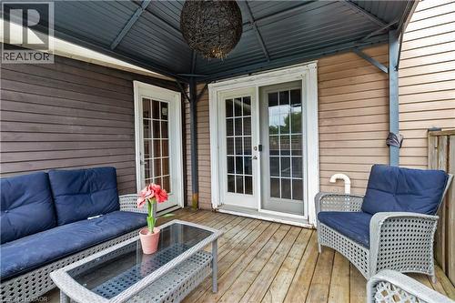 Deck access off sun rm and off bedroom. - 6 Equestrian Court, Brantford, ON - Outdoor With Deck Patio Veranda With Exterior