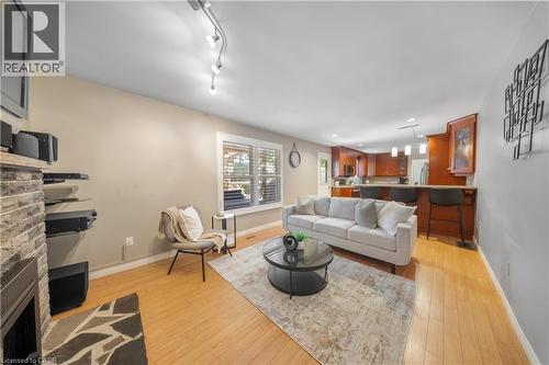 54 Pathfinder Crescent, Kitchener, ON - Indoor Photo Showing Living Room With Fireplace