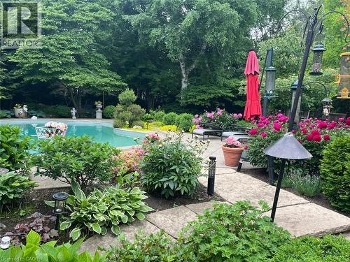 342 Pomona Avenue, Burlington, ON - Outdoor With In Ground Pool