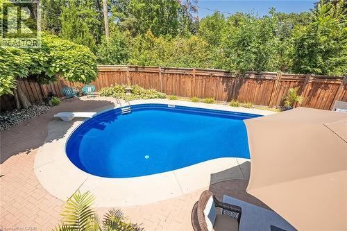 275 Alexander Court, Burlington, ON - Outdoor With In Ground Pool With Deck Patio Veranda With Backyard
