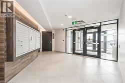 Common area with expansive windows and recessed lighting - 