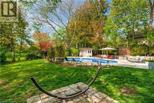 4391 Lakeshore Road, Burlington, ON - Outdoor With In Ground Pool With Backyard