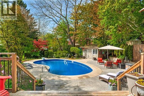 4391 Lakeshore Road, Burlington, ON - Outdoor With In Ground Pool With Deck Patio Veranda With Backyard