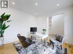 Office featuring recessed lighting - 