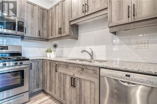 52 Barton Street E, Hamilton, ON - Indoor Photo Showing Kitchen With Double Sink With Upgraded Kitchen