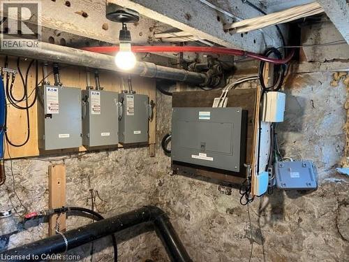 Utility room with electric panel - 552 7Th Avenue, Hanover, ON - Indoor Photo Showing Basement