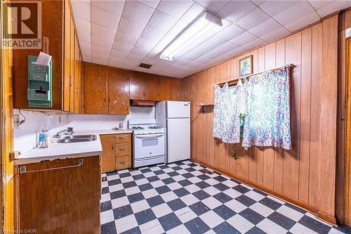 35 Sherman Avenue N, Hamilton, ON - Indoor Photo Showing Kitchen With Double Sink