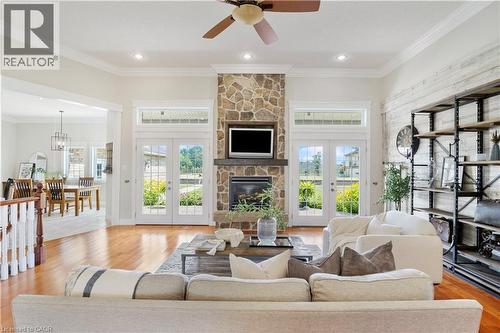 1794 Seaton Road, Cambridge, ON - Indoor Photo Showing Living Room With Fireplace
