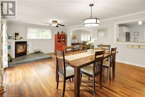 1954 Grayson Avenue, Fort Erie, ON - Indoor Photo Showing Dining Room With Fireplace
